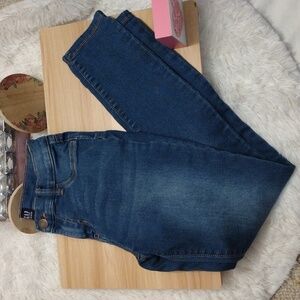 GAP Dark Denim Stretch Straight Leg Jeggings Girl 14 Regular